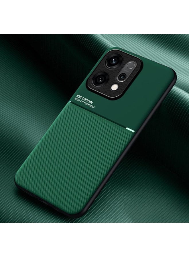 جراب oppo reno 14 شيلد ضد الصدمات وحماية كاملة بملمس جلدي فاخر واطار مرن مزود بحماية للكاميرا ضد الخدوش لهاتف اوبو رينو 14 (oppo reno 14 cover)